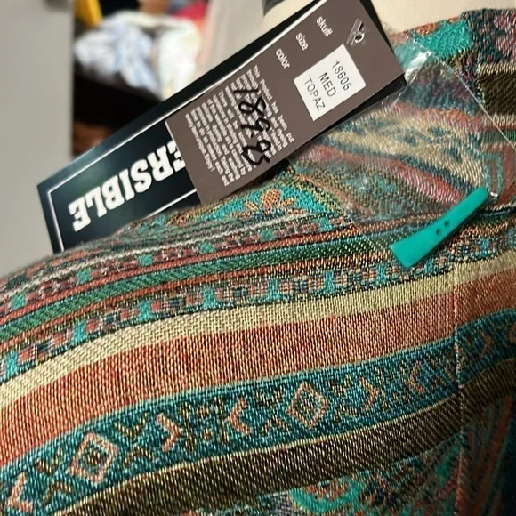 Topaz colored reversible, kimono imported - Picture 5 of 6